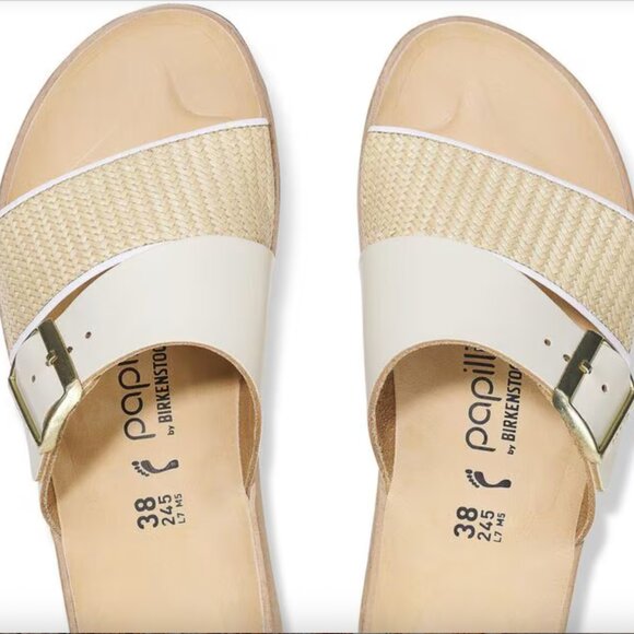 Birkenstock Papillio Almina Sandals – Beige with Raffia Detail 🤎 - Picture 14 of 16